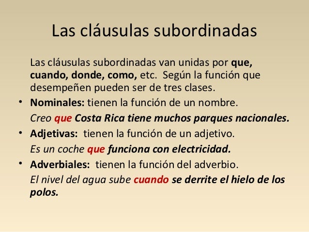 Las oraciones simples y las oraciones compuestas