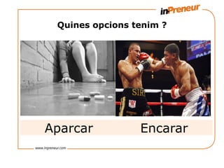 Quines opcions tenim ?




Aparcar          Encarar
 