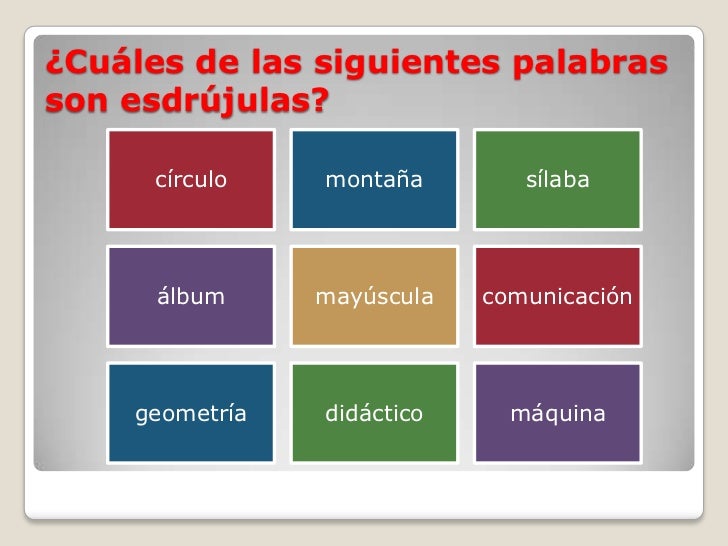 Tres Nombres Propios Que Sean Esdrujulas