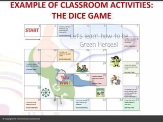EXAMPLE OF CLASSROOM ACTIVITIES: THE DICE GAME  