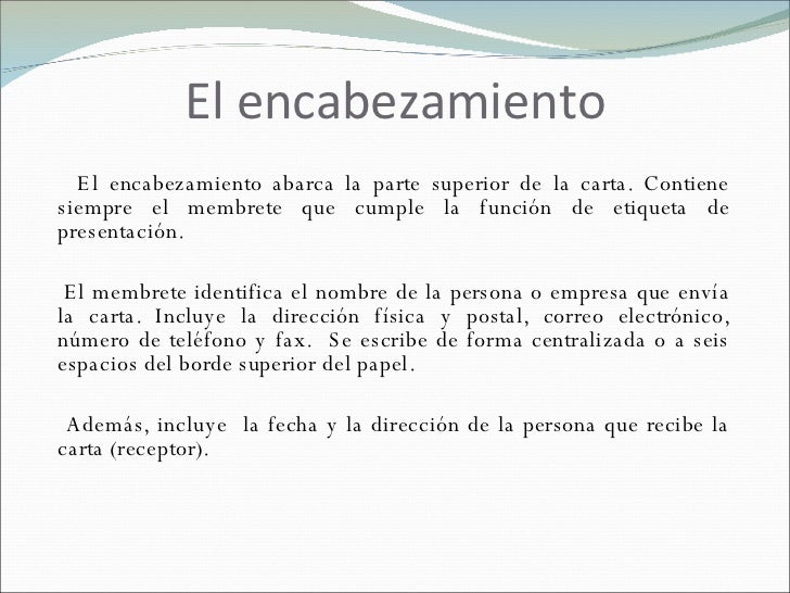 formatos cartas