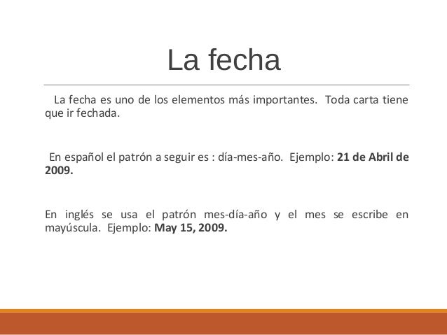 la carta y sus diferentes formatos formatos carta