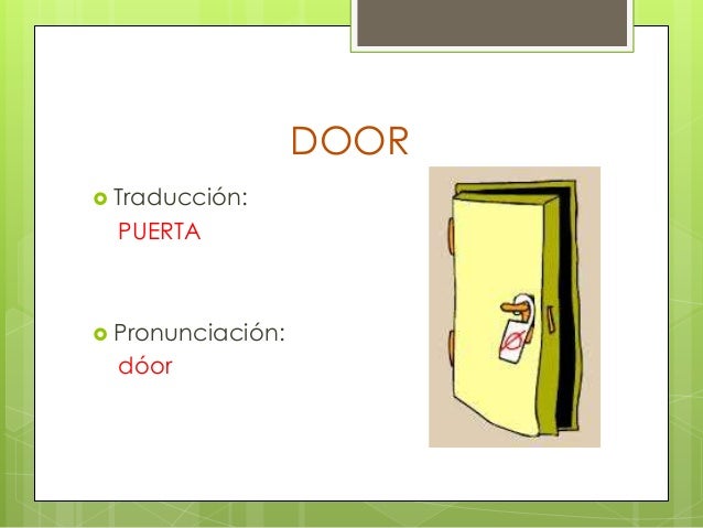 Las partes de la casa