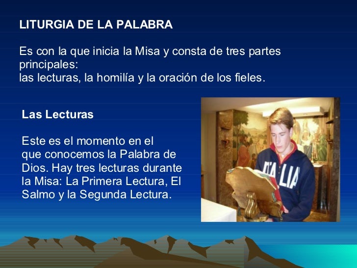 Resultado de imagen para SEGUNDA PARTE: LITURGIA DE LA PALABRA