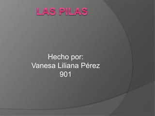 Hecho por:
Vanesa Liliana Pérez
901
 
