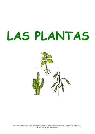 LAS PLANTAS




PICTOGRAMAS: Sergio Palao Procedencia: ARASAAC (http://catedu.es/arasaac/) Licencia: CC (BY-NC-SA)
                                ADAPTACIÓN: Ana Sainz Martín
 