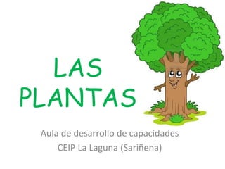 LAS
PLANTAS
Aula de desarrollo de capacidades
CEIP La Laguna (Sariñena)
 