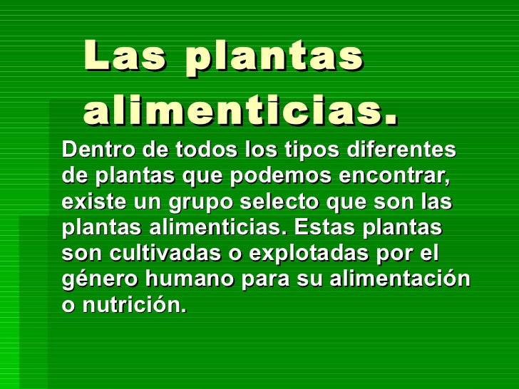 plantas alimenticias Dentro de todos los tipos diferentes de plantas plantas alimenticias Dentro de todos los tipos diferentes de plantas