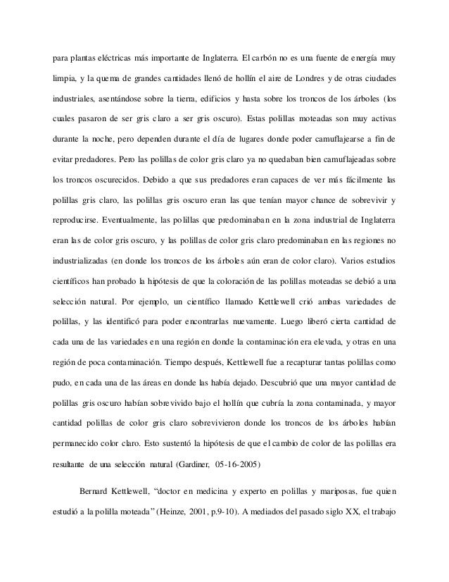 Las polillas de darwin