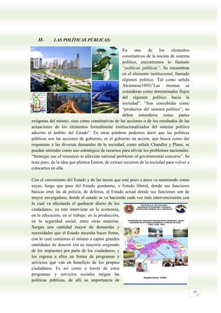 Las PolíTicas PúBlicas