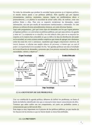 Las PolíTicas PúBlicas