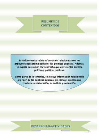 Las PolíTicas PúBlicas