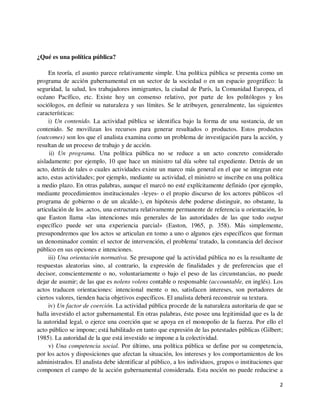 Las políticas públicas cap iii - el marco conceptual | PDF