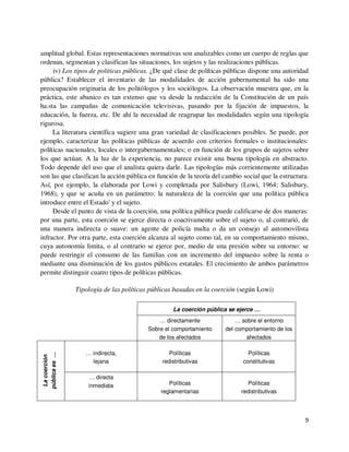 Las políticas públicas cap iii - el marco conceptual | PDF