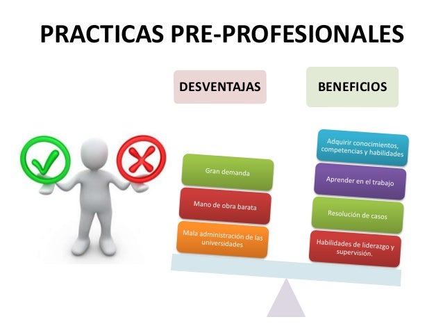 Las practicas pre profesionales en el logro de conocimiento