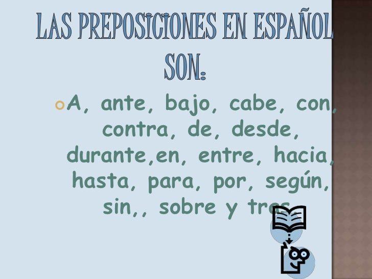 Las preposiciones