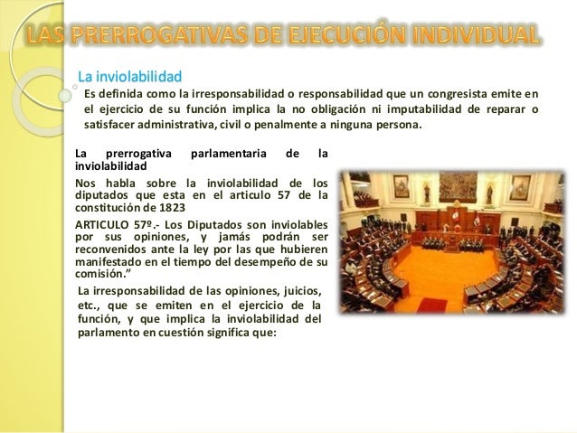 Las prerrogativas parlamentarias