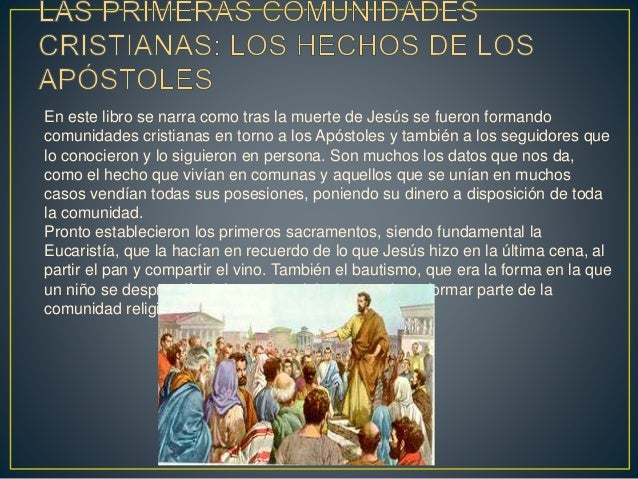 Las primeras comunidades cristianas