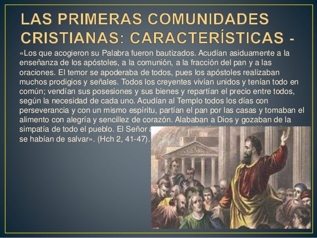 Citas Bíblicas Sobre Las Primeras Comunidades Cristianas