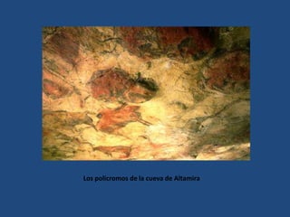 CUEVAS DE ALTAMIRAEl Museo de Altamira es un centro para la conservación, la investigación y la difusión de la Cueva de Altamira y la Prehistoria.Conocer Altamira, el primer arte de la humanidad, es el principal atractivo de la visita.La Cueva de Altamira, la exposición permanente "Los Tiempos de Altamira", que incluye la Neocueva, las actividades culturales, los talleres de tecnologías prehistóricas, y un amplio entorno de bosque y prados configuran la oferta del Museo.La visita de miles de personas altera el microclima de la cueva (humedad y temperatura) y estropea las pinturas. Ha sido necesario limitar drásticamente las visitas para garantizar su conservación. Se ha inaugurado recientemente la “neocueva”, réplica exacta de la original que permite sumergirse en el Paleolítico sin comprometer la obra original. La “Capilla Sixtina del arte cuaternario” queda así preservada. Otras cuevas con pinturas rupestres paleolíticas son Tito Bustillo (Asturias), El Castillo (Cantabria), Santimamiñe (Vizcaya), Niaux, Lascaux y Rouffignac (Francia). http://museodealtamira.mcu.es/museo.html