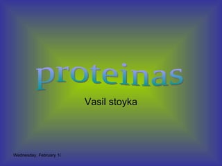 Vasil stoyka proteinas 