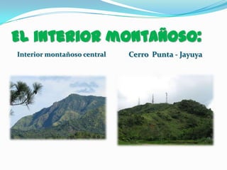 Las provincias geomofórmicas de Puerto Rico | PPTX