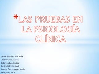 Armas Blondet, Ana Sofía
Albán Bartra, Andrea
Balarezo Boy, Carlos
Bustos Valdivia, Kerly
Canayo Casternoque, María
Merejildo, Ruth
 