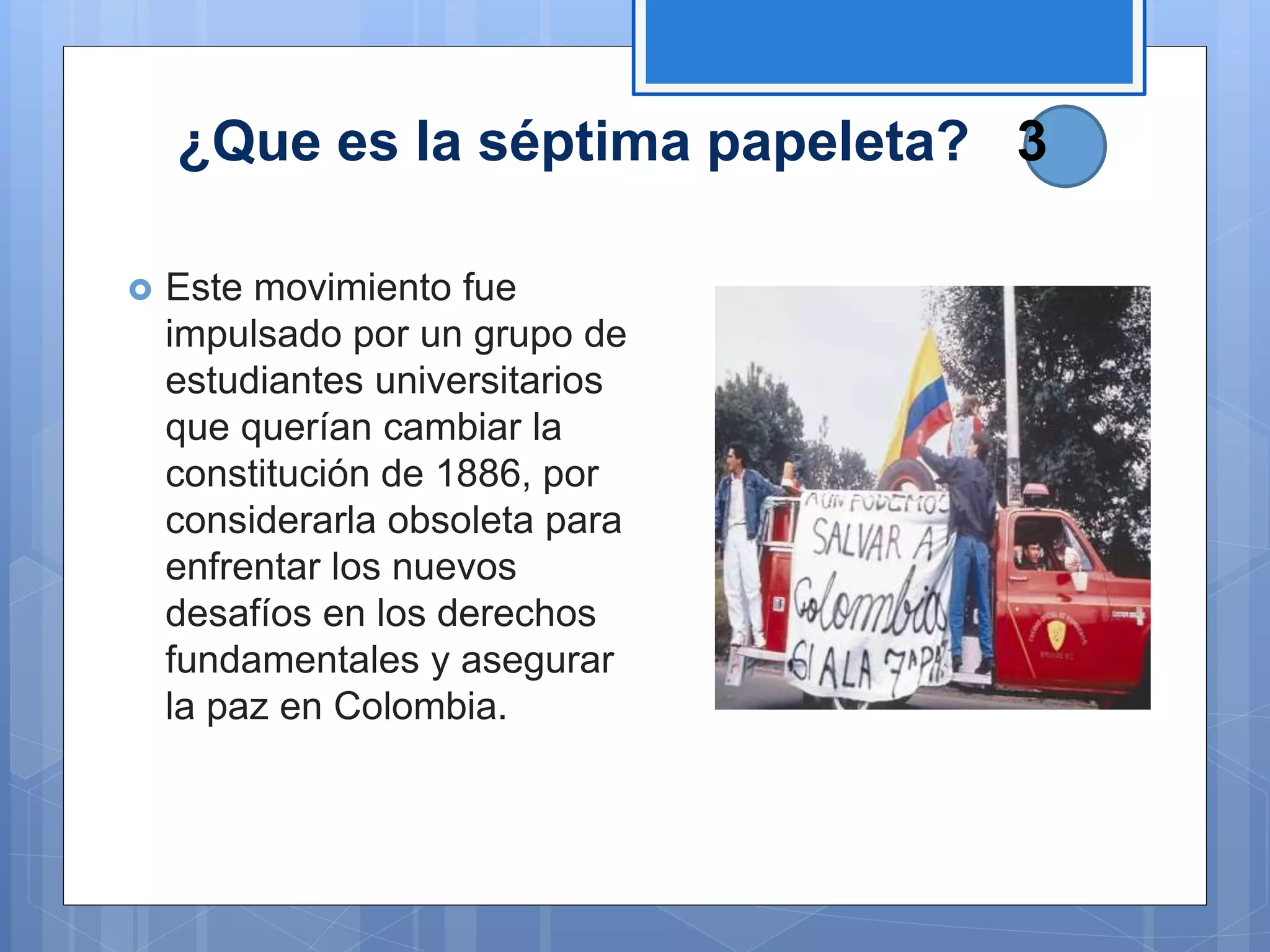 La séptima papeleta | PPTX