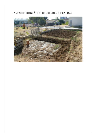 ANEXO FOTOGRÁFICO DEL TERRERO A LABRAR:

 