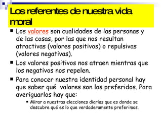 Las RaíCes De Nuestra Vida Moral Tem4 | PPT