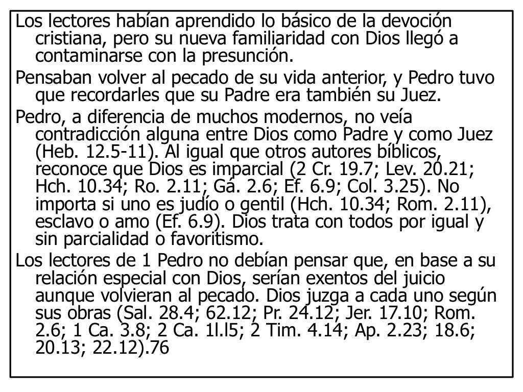Razones para vivir en temor reverente a Dios, 1 pedro 1 1721