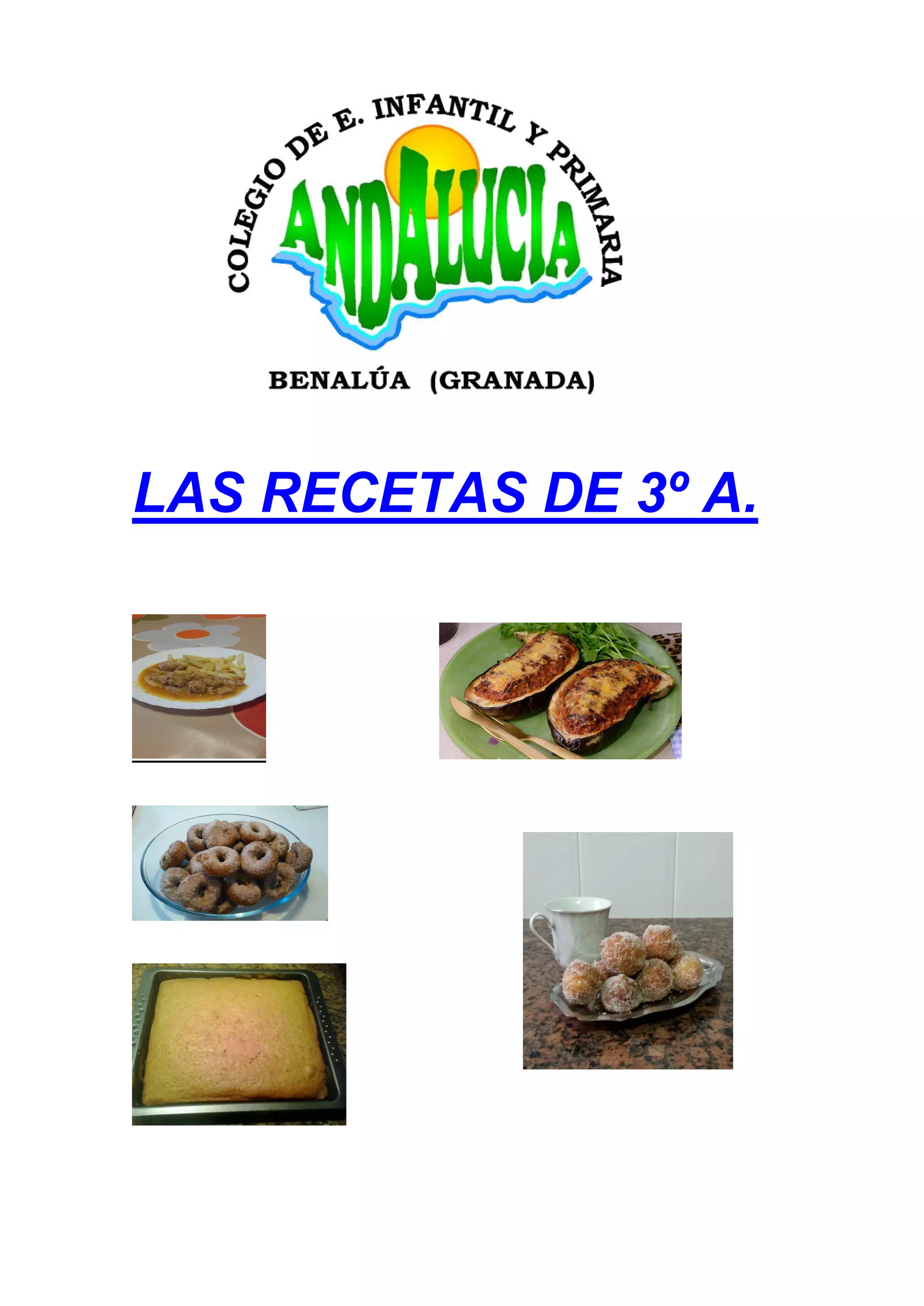 LAS RECETAS DE 3º A.
 
