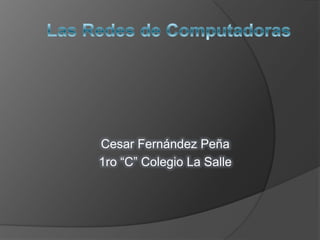 Cesar Fernández Peña
1ro “C” Colegio La Salle
 