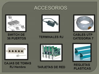 RED EN MALLAEl establecimiento de una red de malla es una manera de encaminar datos, voz e instrucciones entre los nodos. Las redes de malla se diferencian de otras redes en que los elementos de la red (nodo) están conectados todos con todos, mediante cables separados. Esta configuración ofrece caminos redundantes por toda la red de modo que, si falla un cable, otro se hará cargo del tráfico.	Esta topología, a diferencia de otras (como la topología en árbol y la topología en estrella), no requiere de un servidor o nodo central, con lo que se reduce el mantenimiento (un error en un nodo, sea importante o no, no implica la caída de toda la red).	Las redes de malla son auto ruteables. La red puede funcionar, incluso cuando un nodo desaparece o la conexión falla, ya que el resto de los nodos evitan el paso por ese punto. En consecuencia, la red malla, se transforma en una red muy confiable.