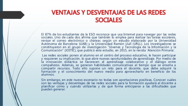 Las redes sociales en la educacion