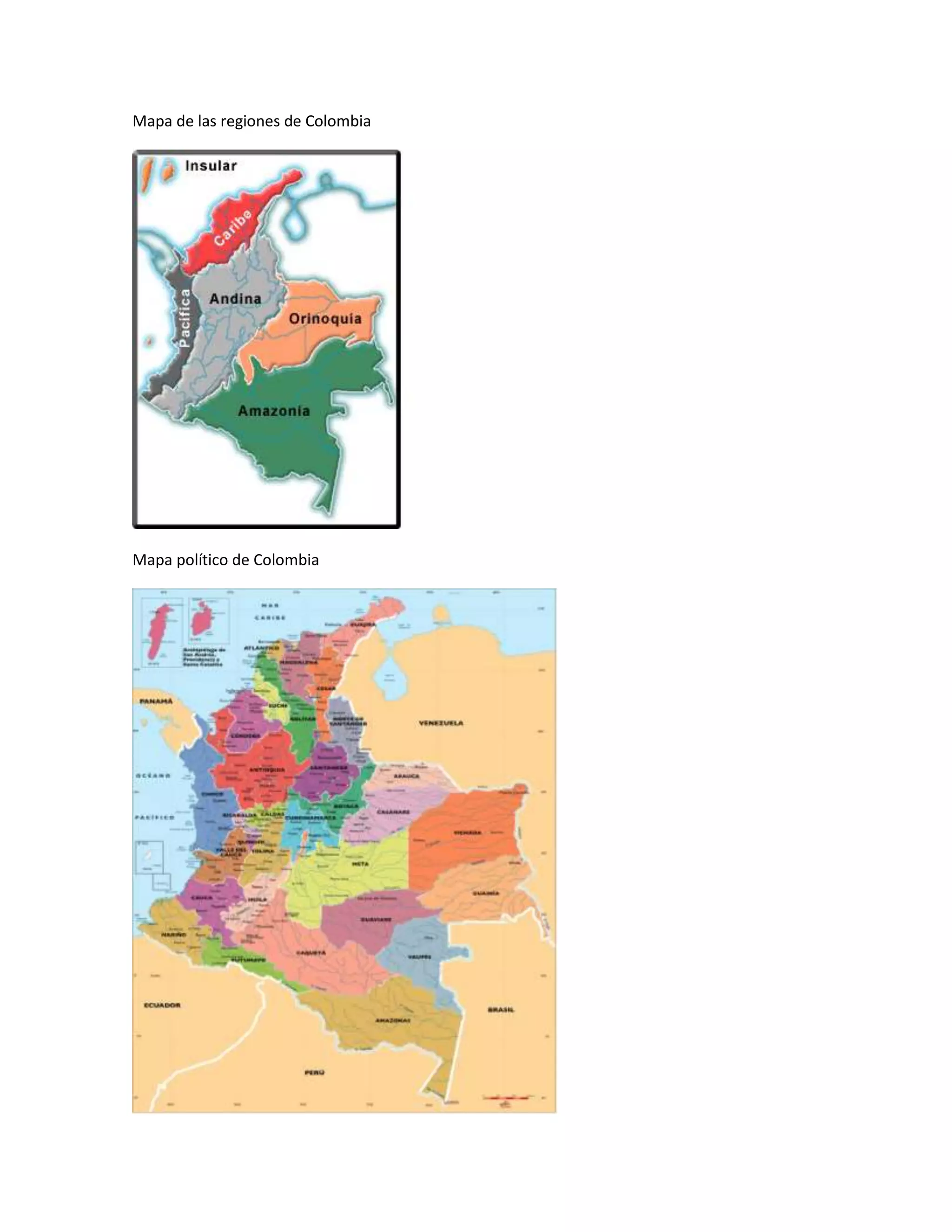 Las regiones de colombia | PDF