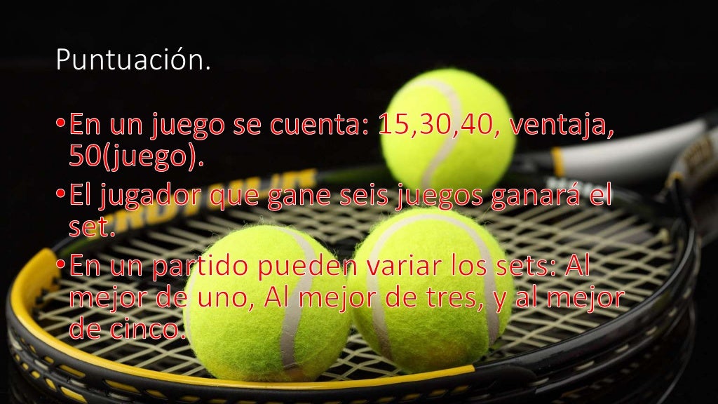 Las reglas del tenis