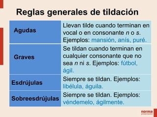Las reglas generales_de_tildacion | PPTX