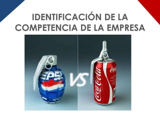 IDENTIFICACIÓN DE LA
COMPETENCIA DE LA EMPRESA
 