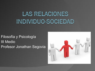 Filosofía y Psicología III Medio Profesor Jonathan Segovia 