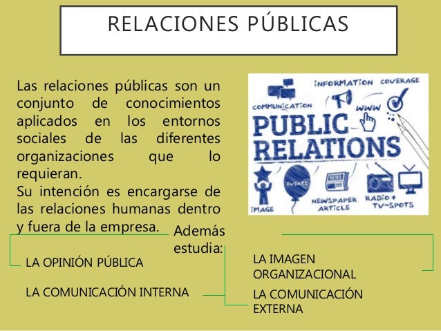Las relaciones públicas y su campo de acción