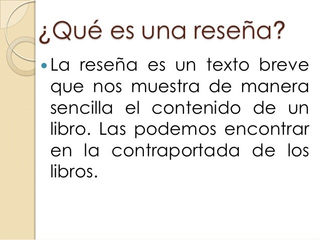 Las reseñas