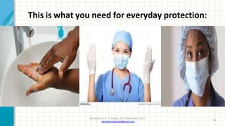 This is what you need for everyday protection:
©Idokoko A. B. | Tuesday, 19th September, 2017 |
abrahamidokoko@gmail.com
36
 