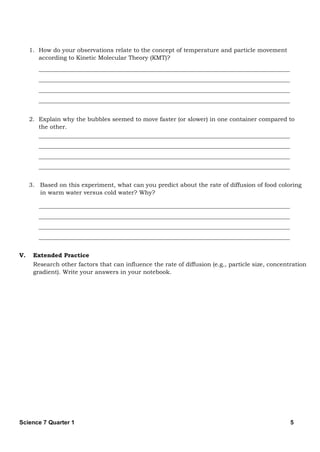 SCIENCE 7 WEEK 2 MATATAG CURRICULUM SCIENCE | PDF