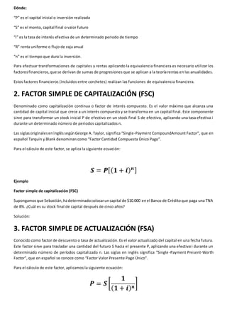 Las seis llaves maestras de las matemáticas financieras | DOCX