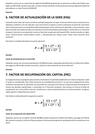 Las seis llaves maestras de las matemáticas financieras | DOCX