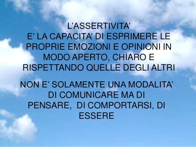L'assertività