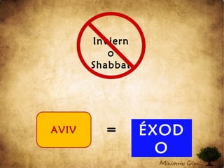 Inviern
o
Shabbat
=AVIV ÉXOD
O
 
