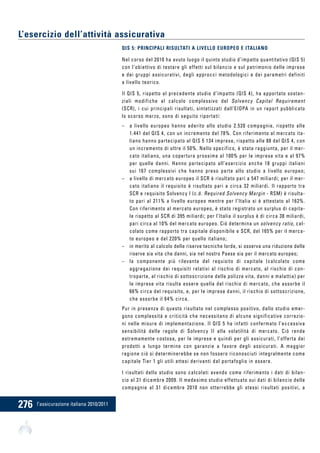 L'assicurazione italiana nel 2010/2011