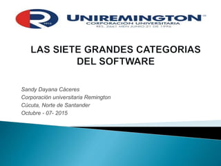 Sandy Dayana Cáceres
Corporación universitaria Remington
Cúcuta, Norte de Santander
Octubre - 07- 2015
 